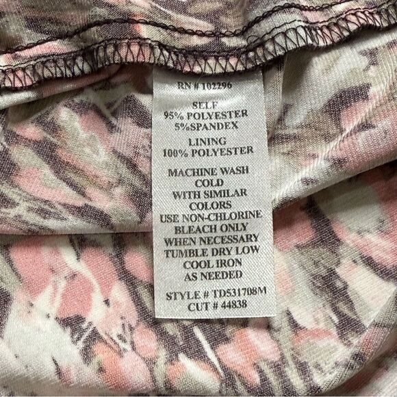 Connected Apparel Sleeveless Ruched Stretch Dress Sz 8 - Picture 11 of 12